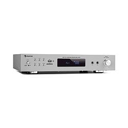 Auna AMP-9200, BT, digitální stereo zesilovač, 2x60W RMS, BT, 2x mikrofon, stříbrný