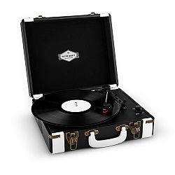 Auna Jerry Lee, retro gramofon, LP, USB, černo-bílý
