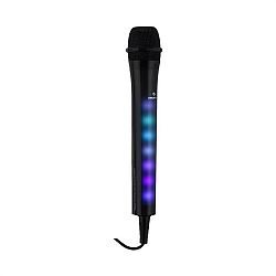 Auna Kara Dazzle karaoke mikrofon s LED světelným efektem, černá barva