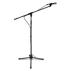 Auna KM 02, 4 dílný mikrofonní set, stojan na mikrofon, svorka, 5 m