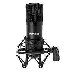 Auna Pro CM001B studiový mikrofon černý, nástroje, XLR