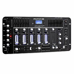 Auna Pro Kemistry 3 B, 4 kanálový DJ mixážní pult, bluetooth, USB, SD, phono, černý