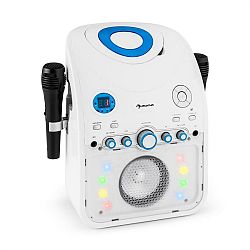 Auna StarMaker, karaoke systém, CD, bluetooth, AUX, LED světelný efekt, 2 x mikrofon
