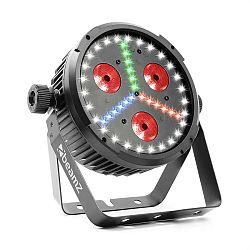 Beamz BX30 PAR LED reflektor 3x10W 4-v-1, SMD W, 18x SMD RGB LEDky, černý
