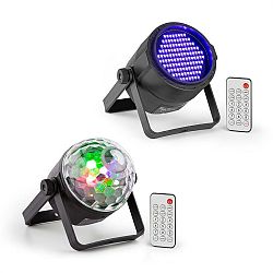 Beamz PLS35, sada V5, jellyball, 4 x 3 W LED diody, UV PAR LED reflektor, PLS20 blacklight