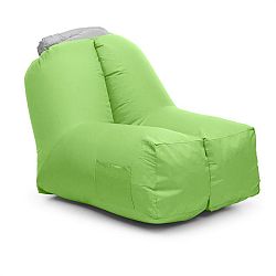 Blumfeldt Airchair, nafukovací křeslo, 80 x 80 x 100 cm, batoh, pratelné, polyester, zelené