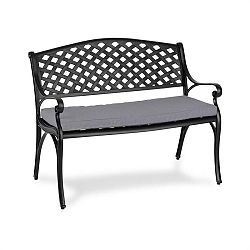 Blumfeldt Pozzilli BL, zahradní lavička & podložka na sezení, černo/šedá
