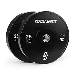 Capital Sports Elongate 2020, kotouče, 2x 25 kg, tvrdá guma, 50,4 mm
