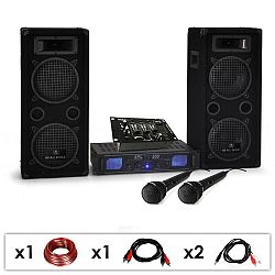 Electronic-Star DJ set DJ-25M, zesilovač, reproduktory, mixpult, 1600 W