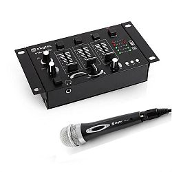 Electronic-Star Mini DJ set, 3/2 kanálový mixážní pult, ruční mikrofon