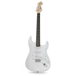 Elektrická kytara Chord CAL63, bílá, 6 strun, olše/javor