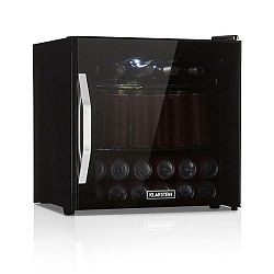Klarstein Beersafe L Onyx, chladnička na nápoje, A+, LED, kovové rošty, skleněné dveře, černá