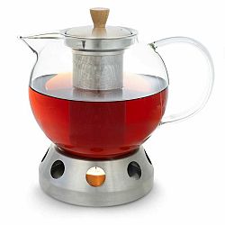 Klarstein Sencha, designová konvice na čaj, s ohřívačem Hibiscus z ušlechtilé oceli, 1,3 l, vkládací sítko