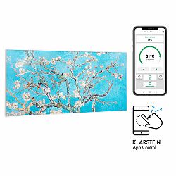 Klarstein Wonderwall Air Art Smart, infračervený ohřívač, 120 x 60 cm, 700 W, aplikace, mandlový květ