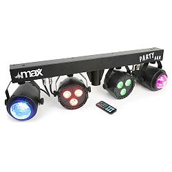 MAX LED-partybar, 2xPAR-RGBW-LED + RGBW-jellball, včetně stojanu a dálkového ovládání