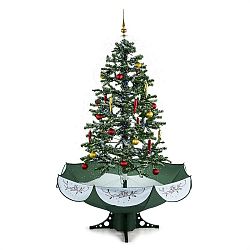OneConcept Everwhite, 180 cm, zelená, vánoční stromeček se simulací sněžení, LED, hudba