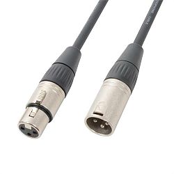 PD Connex DMX kabel 3pólový XLR- zástrčky, sameček - samička, 120 ohmů, 0,75m