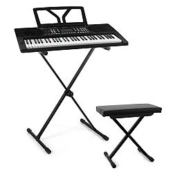SCHUBERT Etude 300, set keyboard + stojan na klávesy + stolička, černá