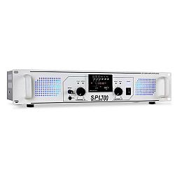 Skytec SPL-700 MP3 bílý, PA zesilovač 2000W, USB/SD/MP3