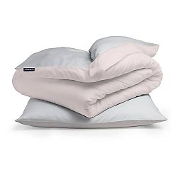 Sleepwise Soft Wonder-Edition, povlečení, 135x200cm, světle šedá/růžová