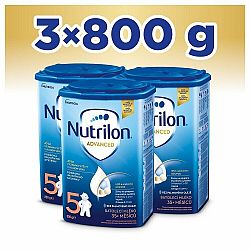 3x NUTRILON 5 Mléko batolecí 800 g, 35+