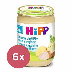 6x HiPP brambory s králičím masem a fenyklem 190 g