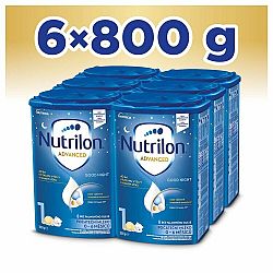 6x NUTRILON 1 Advanced Good Night počáteční kojenecké mléko od narození 800 g