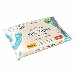 AQUA WIPES BIO Aloe Vera 100% rozložitelné ubrousky, 99% vody, 12ks