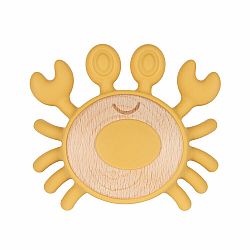 CANPOL BABIES Kousátko dřevěno-silikonové krab