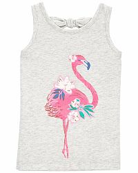 CARTER'S Triko na ramínka Pink Flamingo holka 24m