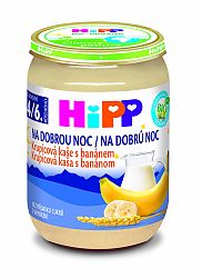HiPP Kaše mléčná Bio na dobrou noc krupicová s banánem 190 g