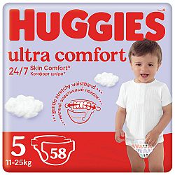HUGGIES® Pleny jednorázové Ultra Comfort Mega 5 (11-25 ks) 58 ks