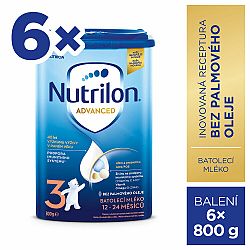 NUTRILON Mléko batolecí 3 Advanced od uk. 12. měsíce 6x 800 g